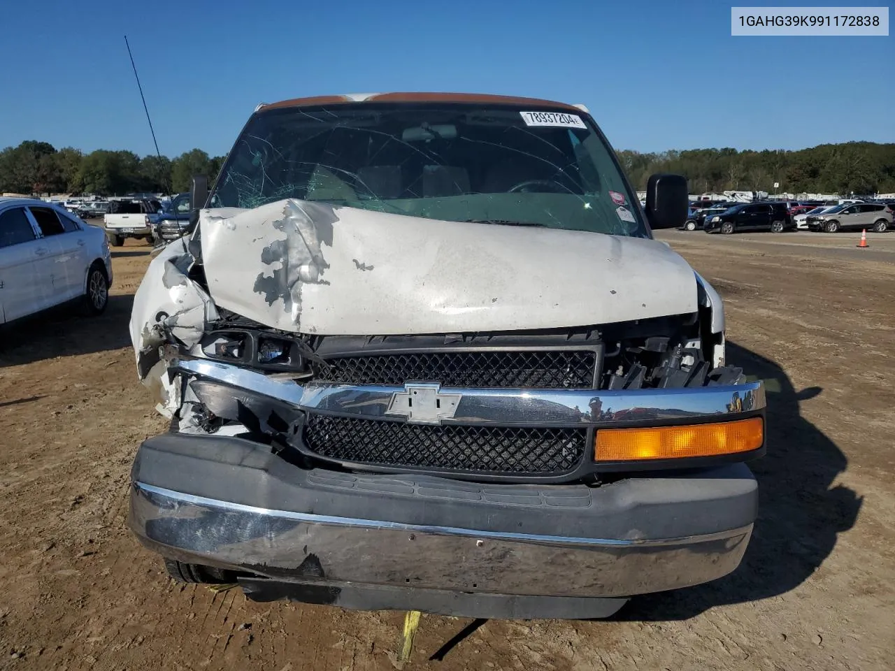 2009 Chevrolet Express G3500 VIN: 1GAHG39K991172838 Lot: 78937204