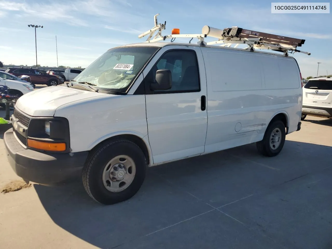 2009 Chevrolet Express G2500 VIN: 1GCGG25C491114745 Lot: 80337884