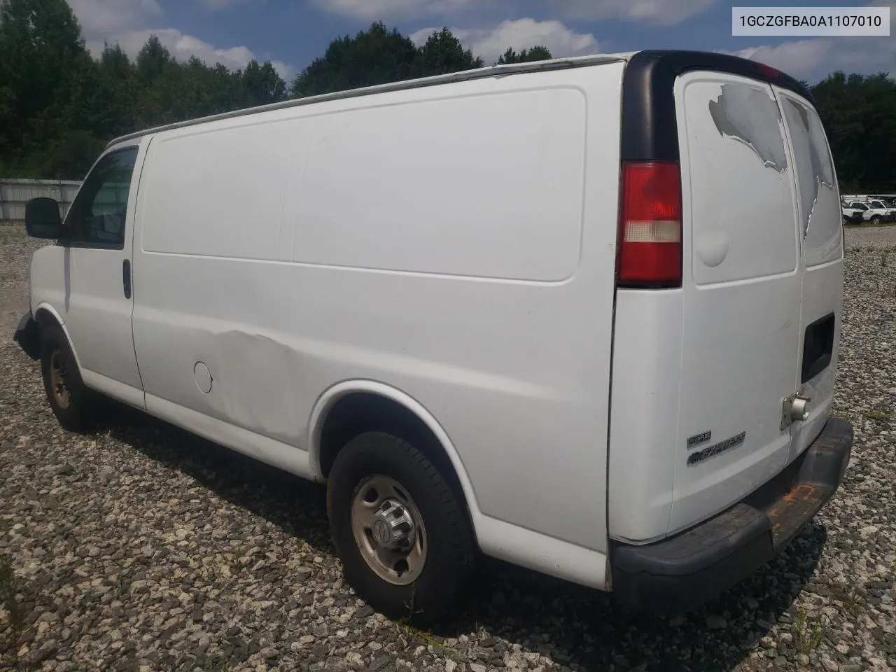 1GCZGFBA0A1107010 2010 Chevrolet Express G2500