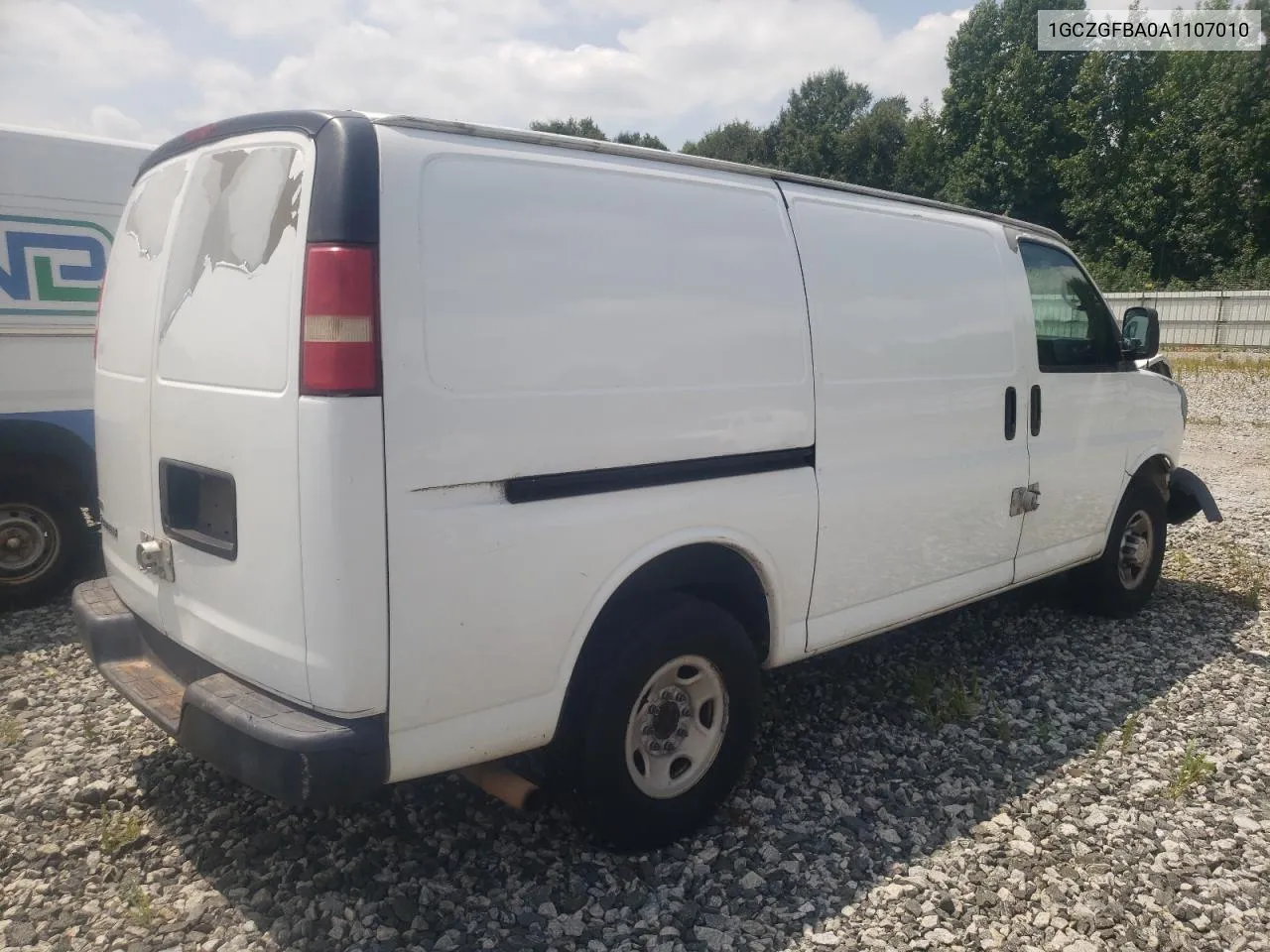 1GCZGFBA0A1107010 2010 Chevrolet Express G2500