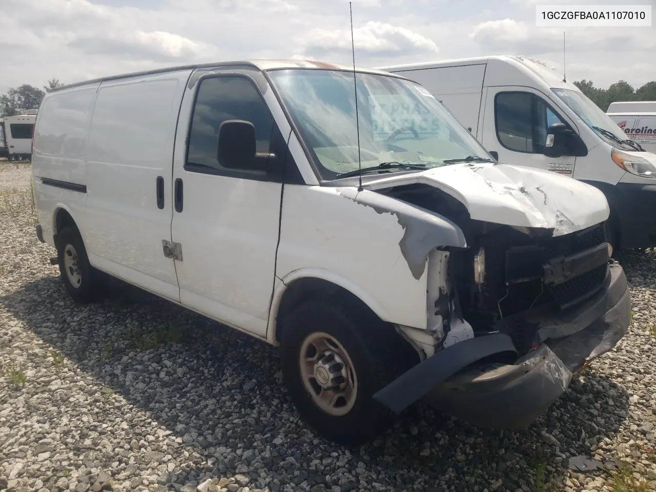 1GCZGFBA0A1107010 2010 Chevrolet Express G2500