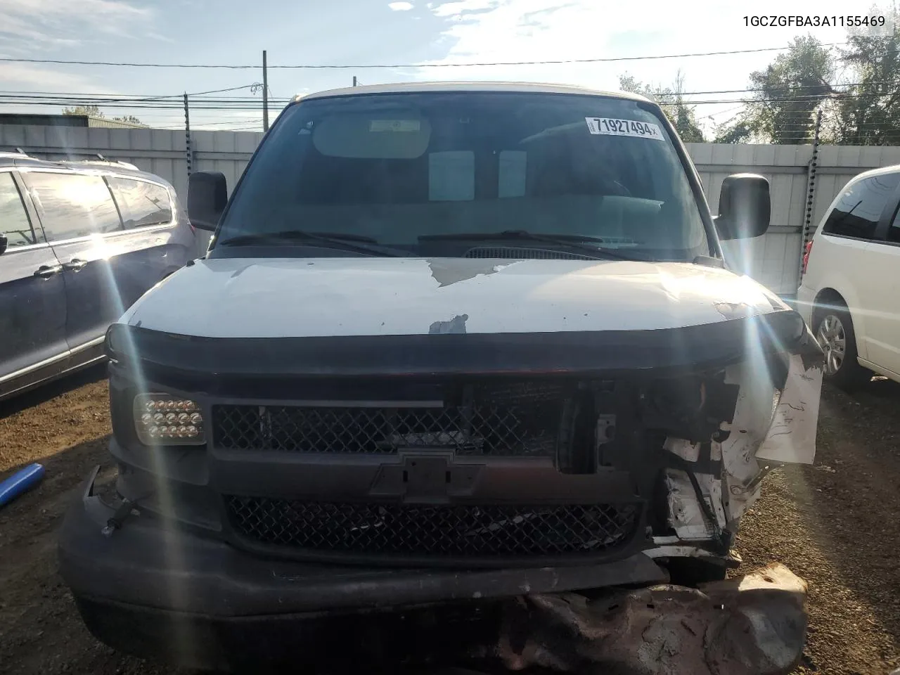 1GCZGFBA3A1155469 2010 Chevrolet Express G2500