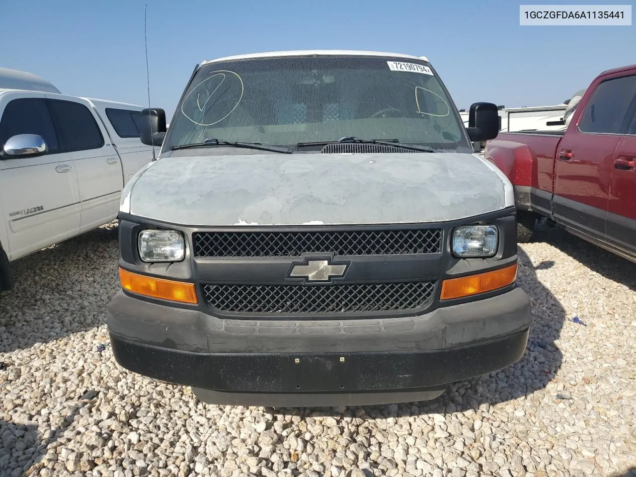 2010 Chevrolet Express G2500 VIN: 1GCZGFDA6A1135441 Lot: 72190794