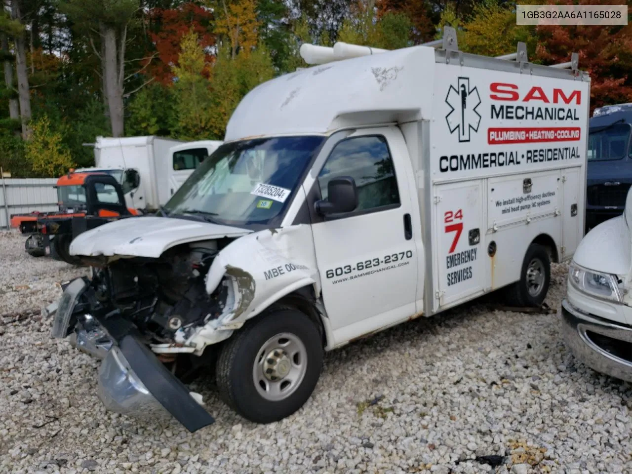 2010 Chevrolet Express G3500 VIN: 1GB3G2AA6A1165028 Lot: 73285204