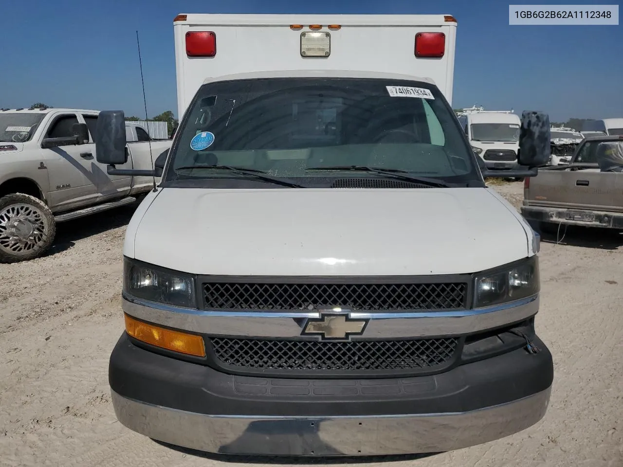 2010 Chevrolet Express G3500 VIN: 1GB6G2B62A1112348 Lot: 74061934