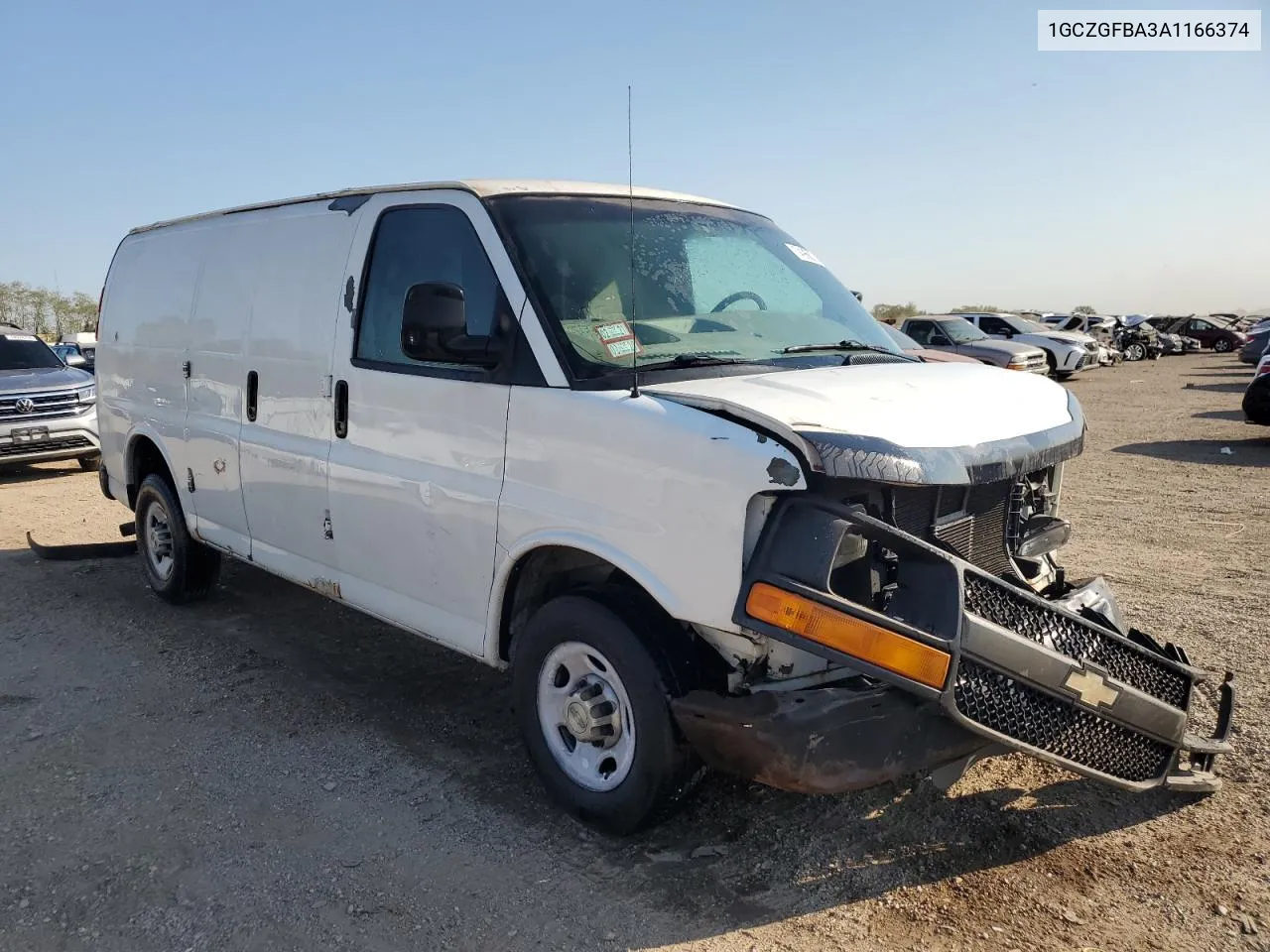 2010 Chevrolet Express G2500 VIN: 1GCZGFBA3A1166374 Lot: 74968214