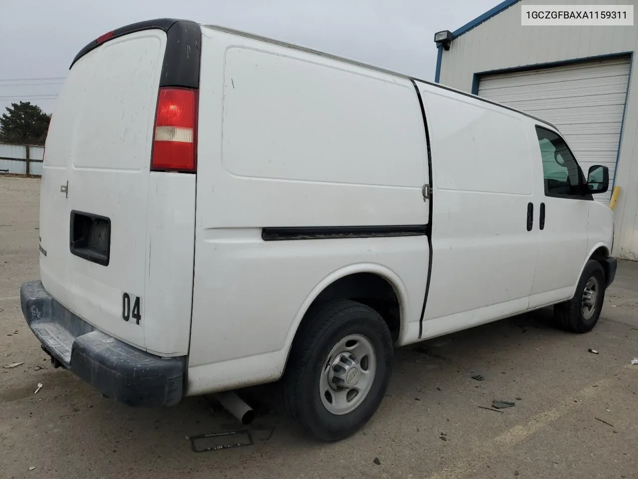 2010 Chevrolet Express G2500 VIN: 1GCZGFBAXA1159311 Lot: 79871494