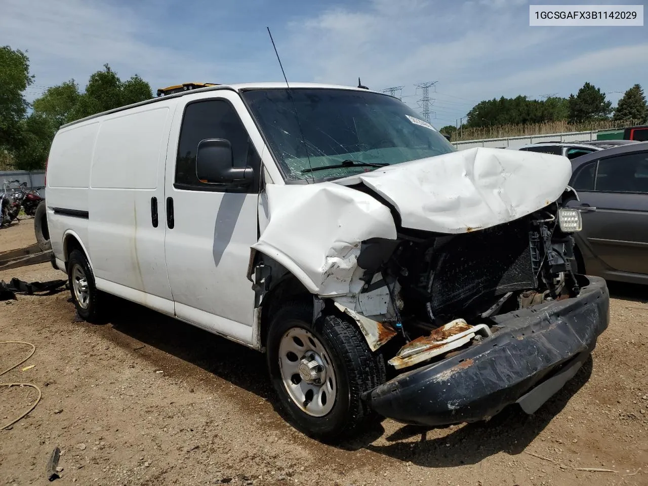 2011 Chevrolet Express G1500 VIN: 1GCSGAFX3B1142029 Lot: 56720484