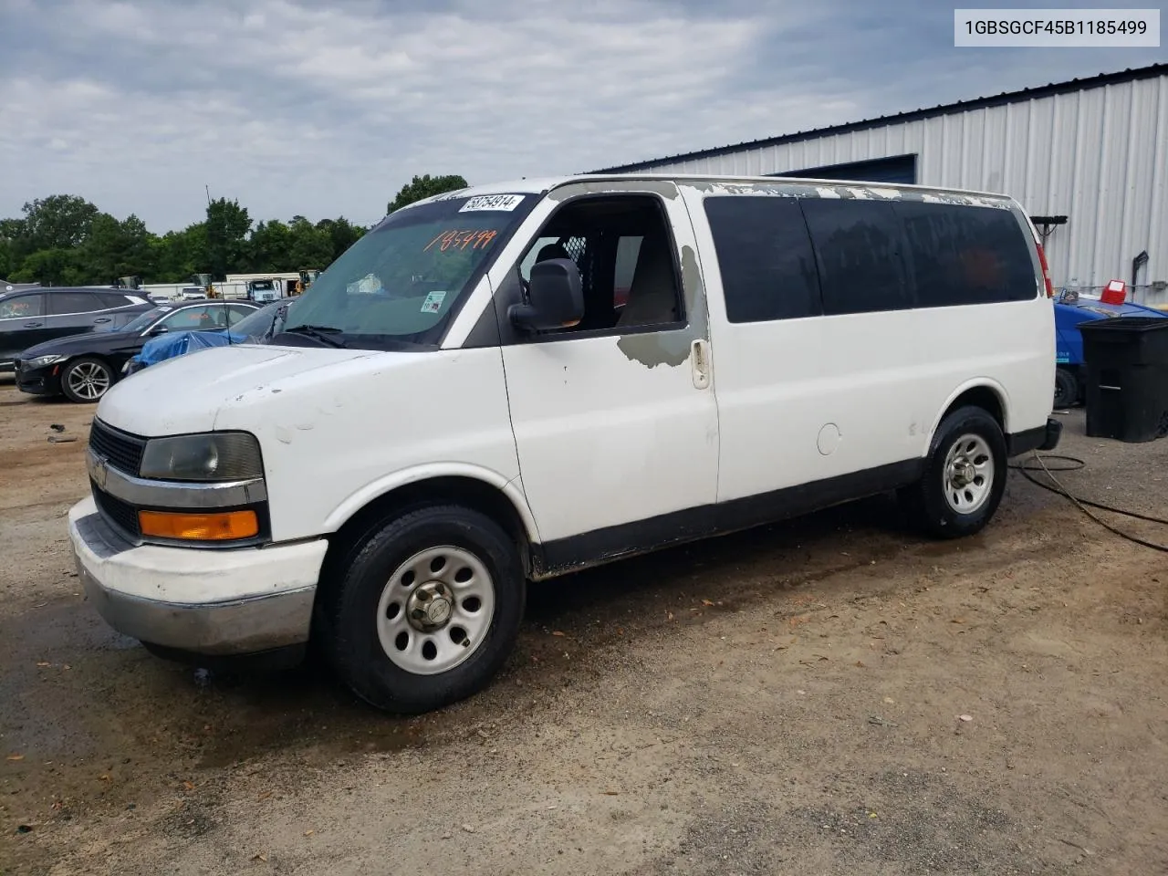 2011 Chevrolet Express G1500 Lt VIN: 1GBSGCF45B1185499 Lot: 58754914