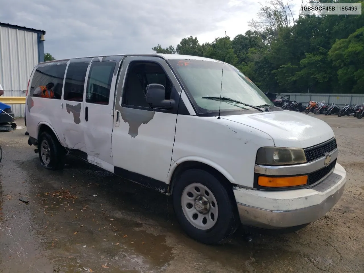 2011 Chevrolet Express G1500 Lt VIN: 1GBSGCF45B1185499 Lot: 58754914