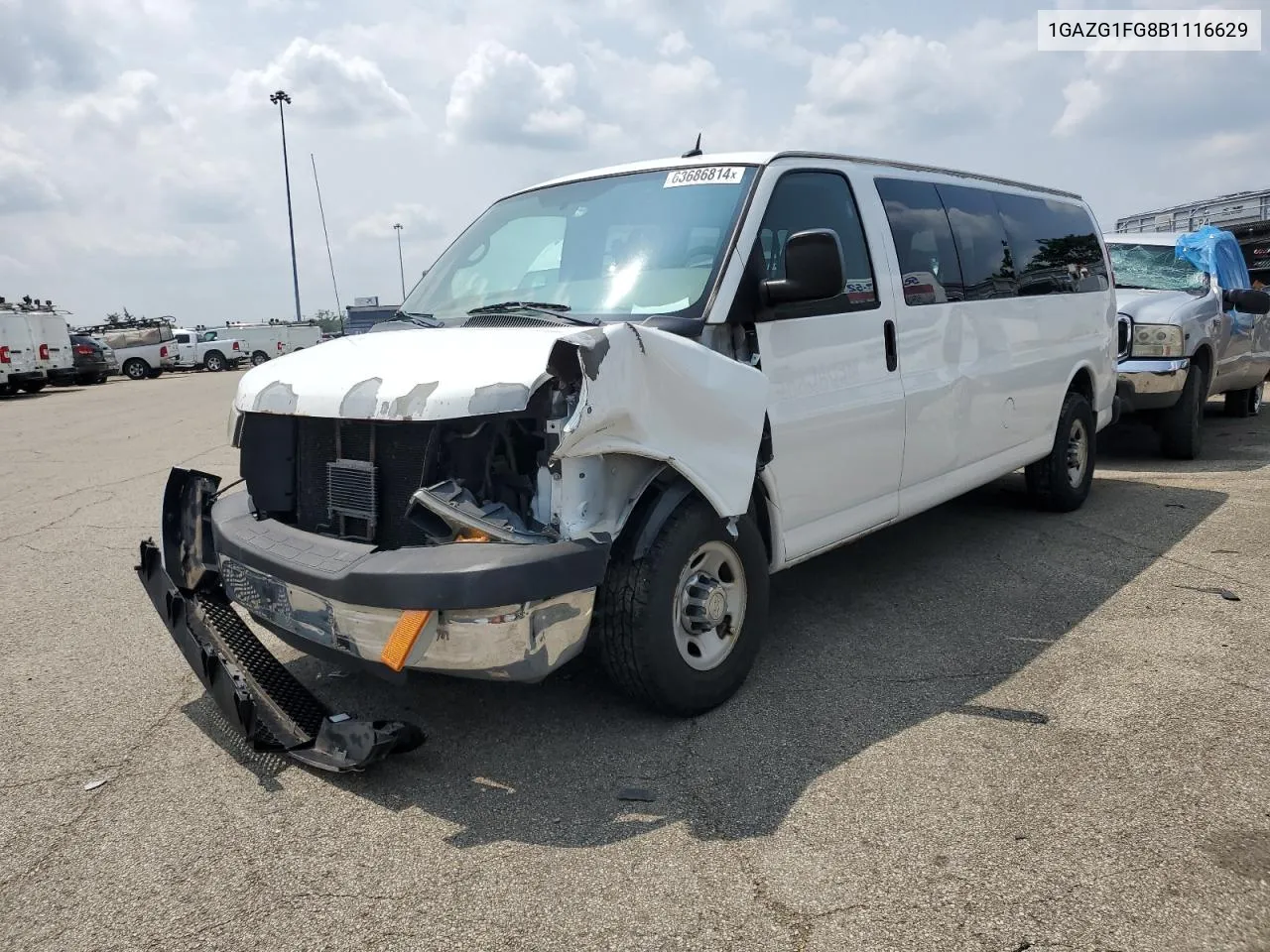 2011 Chevrolet Express G3500 Lt VIN: 1GAZG1FG8B1116629 Lot: 63686814