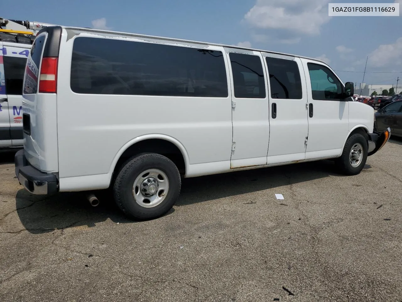 2011 Chevrolet Express G3500 Lt VIN: 1GAZG1FG8B1116629 Lot: 63686814