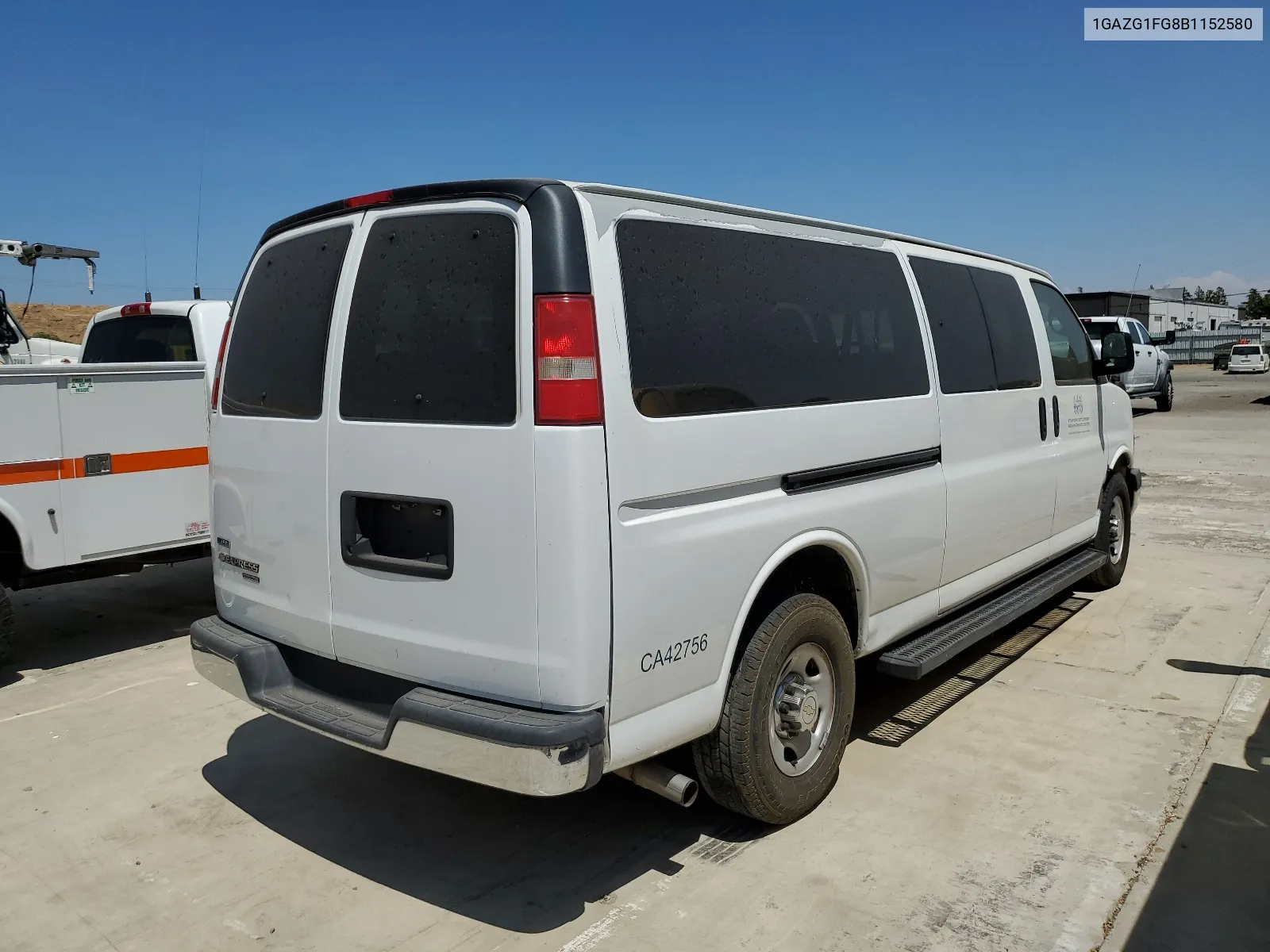 1GAZG1FG8B1152580 2011 Chevrolet Express G3500 Lt