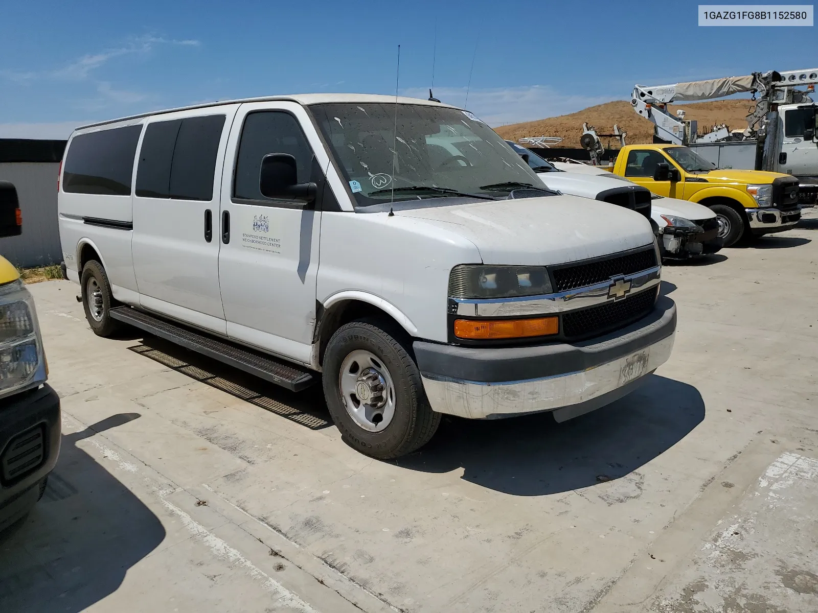 2011 Chevrolet Express G3500 Lt VIN: 1GAZG1FG8B1152580 Lot: 64514254