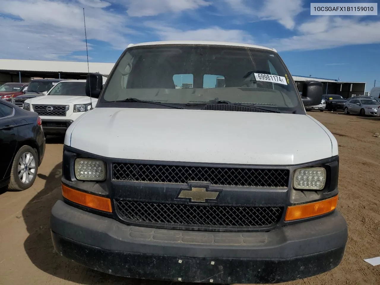 1GCSGAFX1B1159010 2011 Chevrolet Express G1500