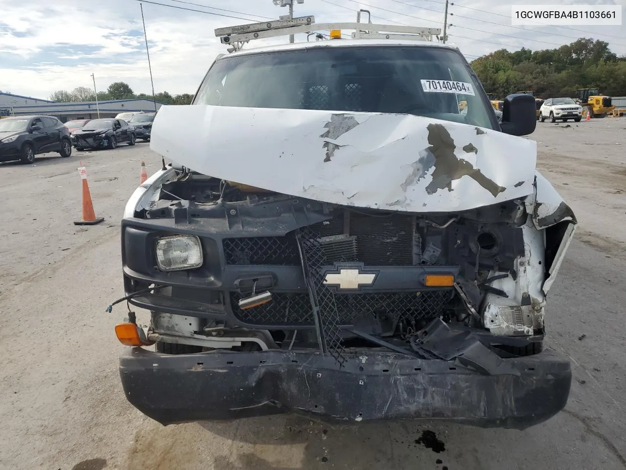 1GCWGFBA4B1103661 2011 Chevrolet Express G2500