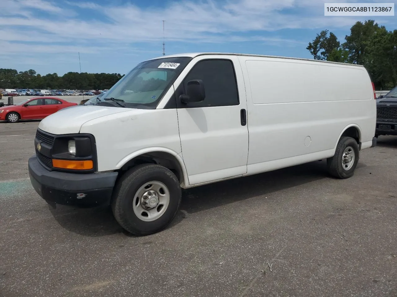 1GCWGGCA8B1123867 2011 Chevrolet Express G2500