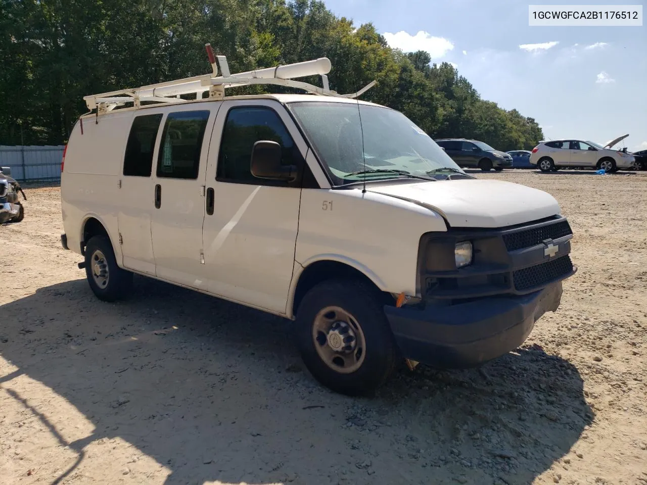 2011 Chevrolet Express G2500 VIN: 1GCWGFCA2B1176512 Lot: 72242454