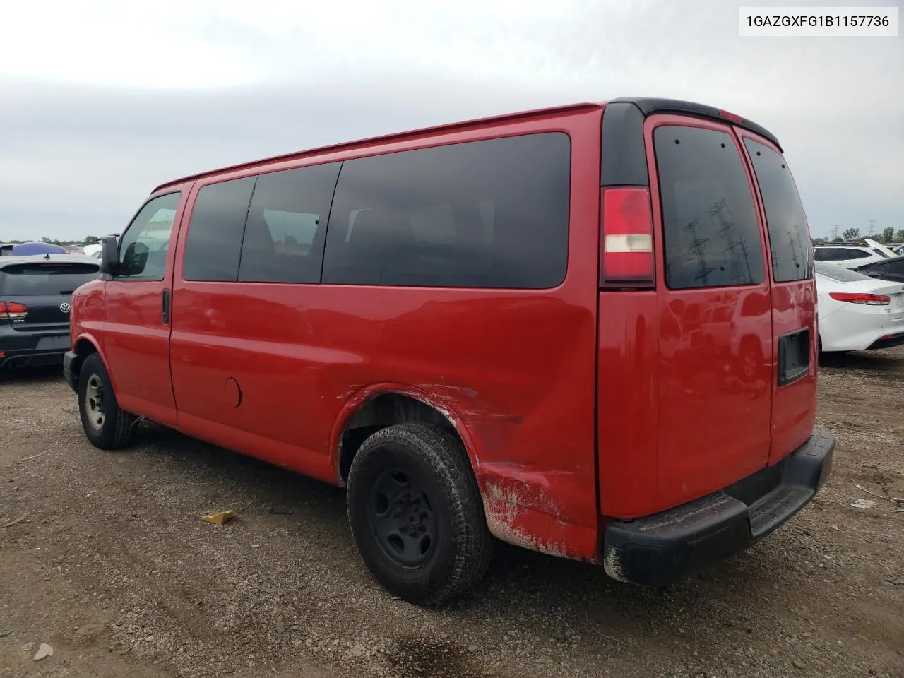 2011 Chevrolet Express G3500 Ls VIN: 1GAZGXFG1B1157736 Lot: 72807994