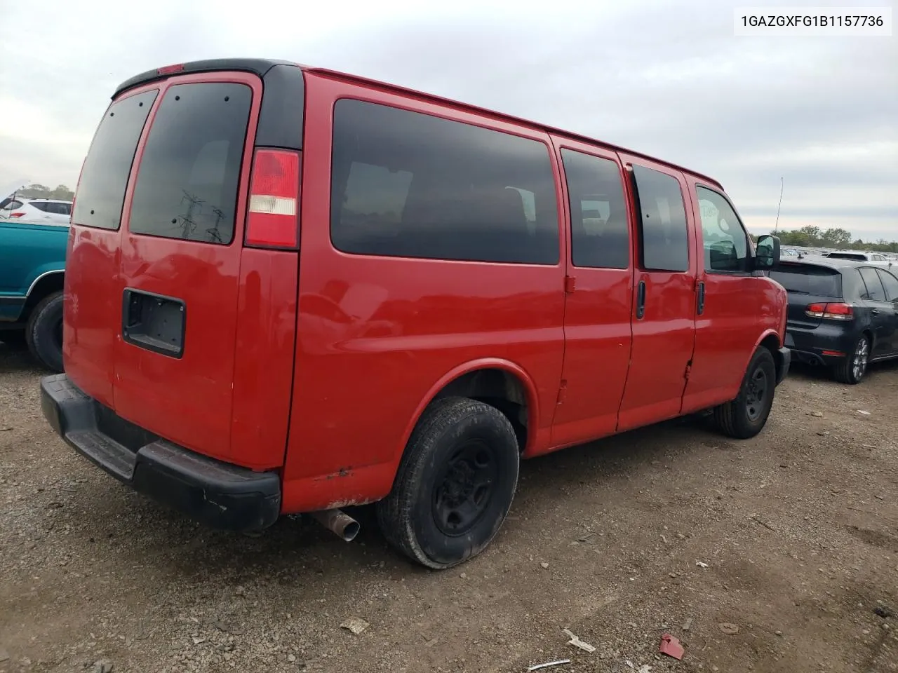 2011 Chevrolet Express G3500 Ls VIN: 1GAZGXFG1B1157736 Lot: 72807994