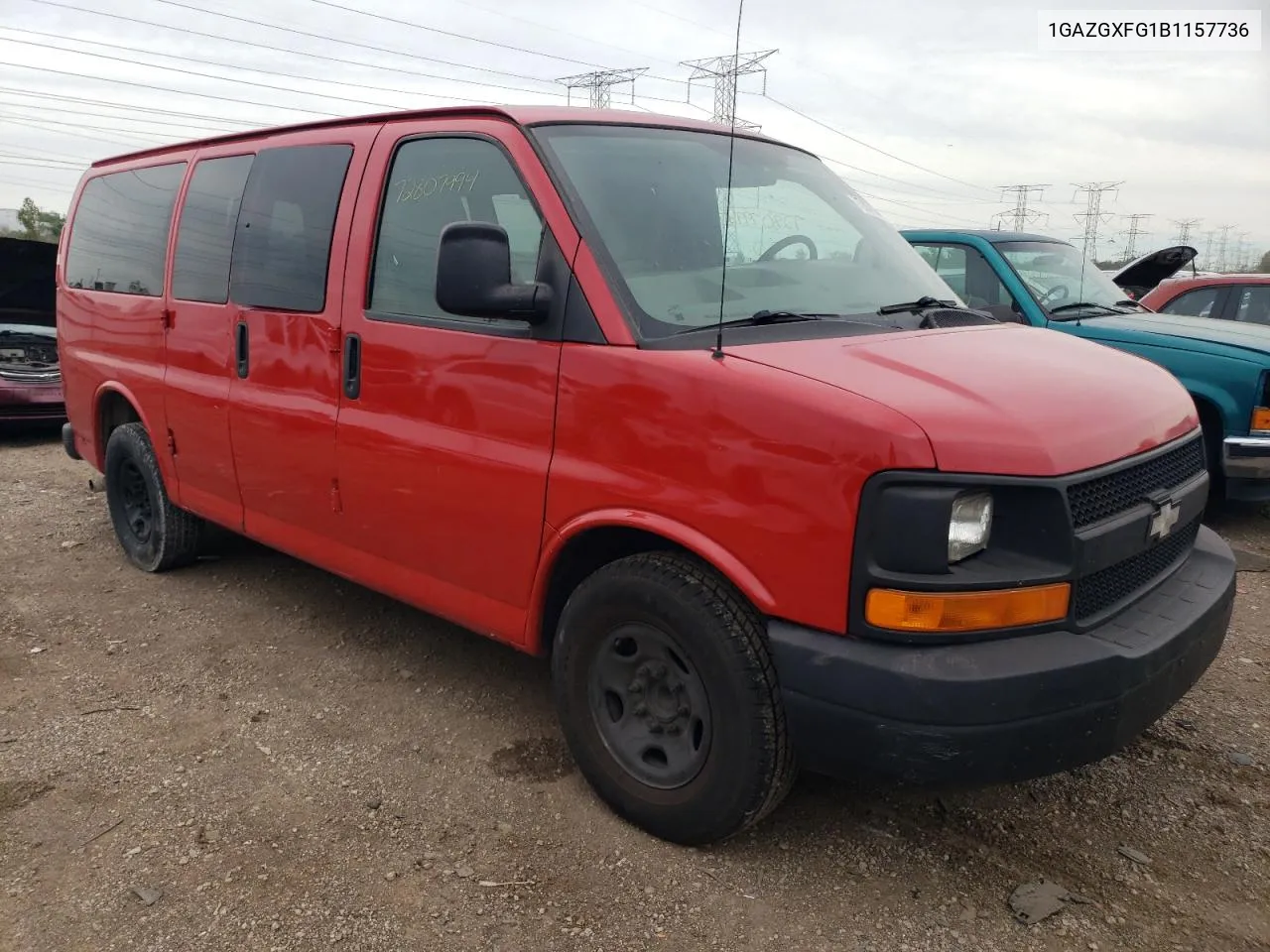 1GAZGXFG1B1157736 2011 Chevrolet Express G3500 Ls