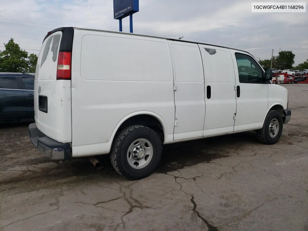 2011 Chevrolet Express G2500 VIN: 1GCWGFCA4B1168296 Lot: 73218074