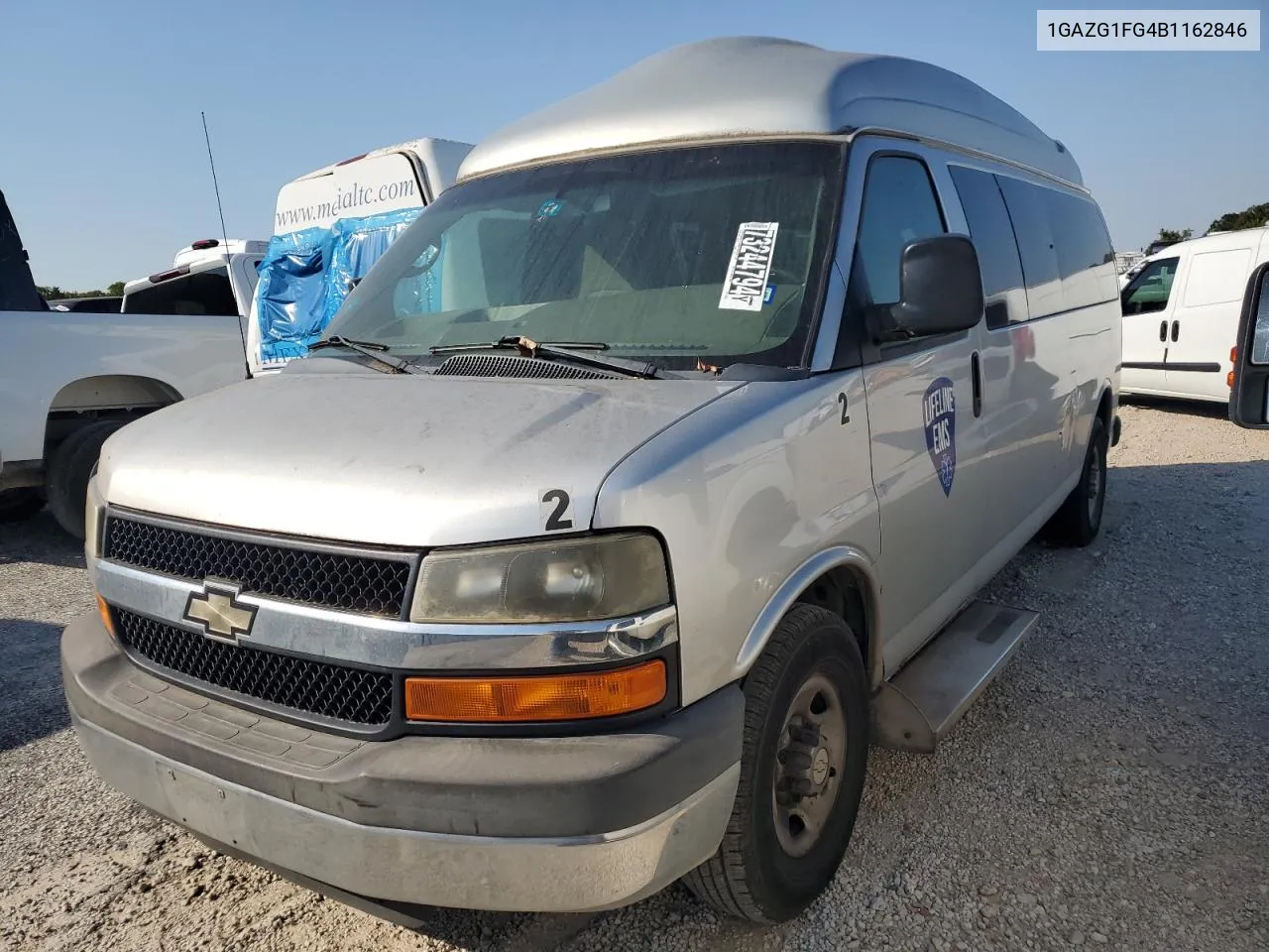 2011 Chevrolet Express G3500 Lt VIN: 1GAZG1FG4B1162846 Lot: 73244794