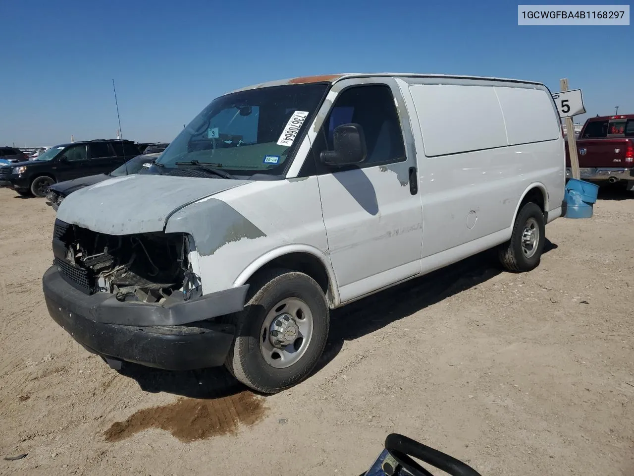 2011 Chevrolet Express G2500 VIN: 1GCWGFBA4B1168297 Lot: 73670664