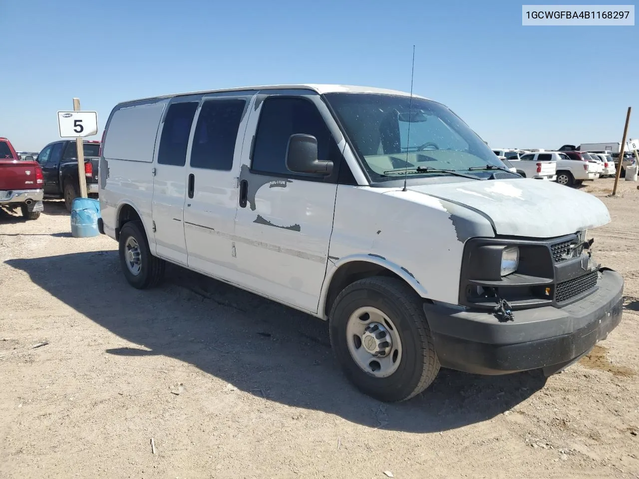 2011 Chevrolet Express G2500 VIN: 1GCWGFBA4B1168297 Lot: 73670664