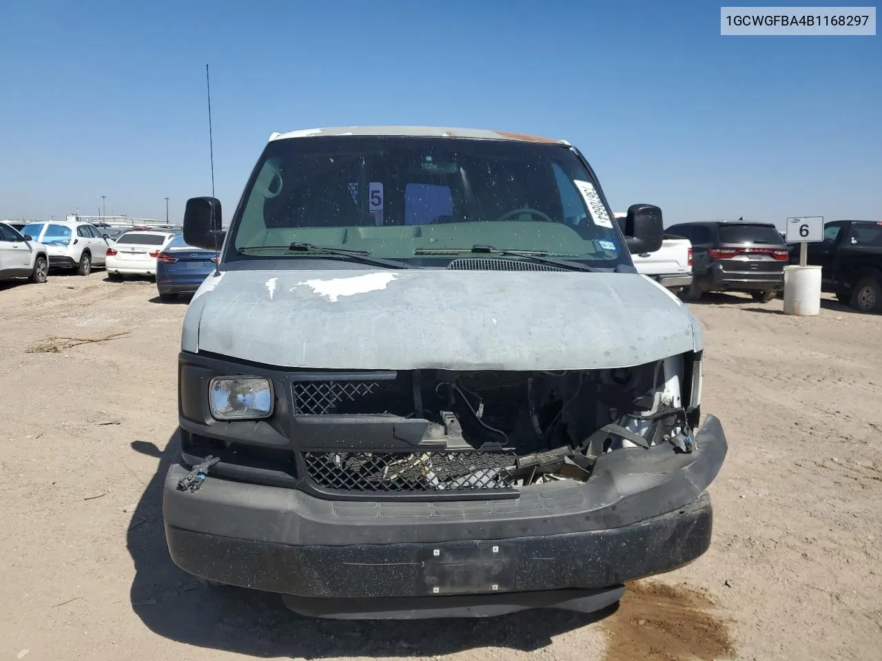 2011 Chevrolet Express G2500 VIN: 1GCWGFBA4B1168297 Lot: 73670664