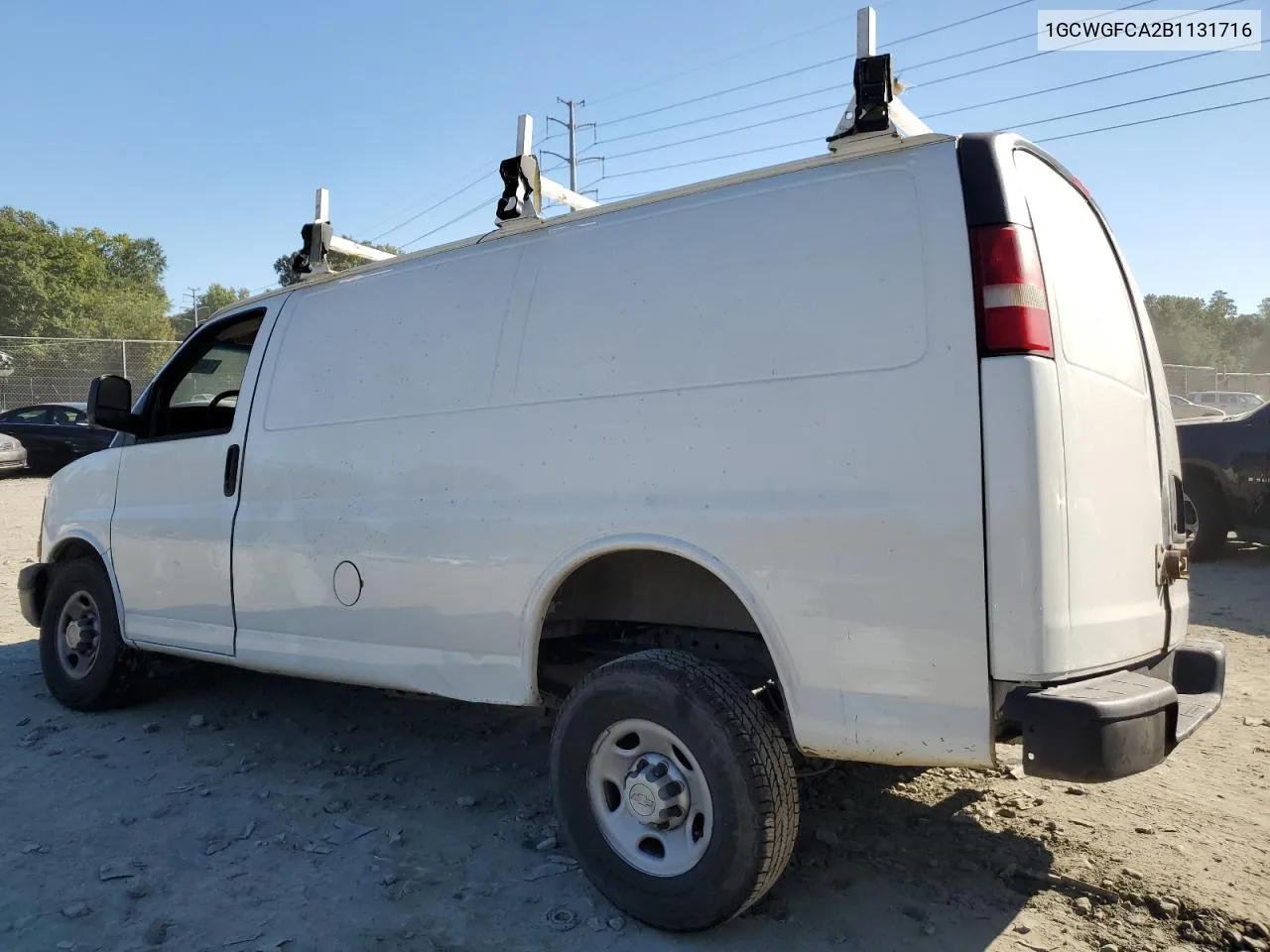 2011 Chevrolet Express G2500 VIN: 1GCWGFCA2B1131716 Lot: 74683994