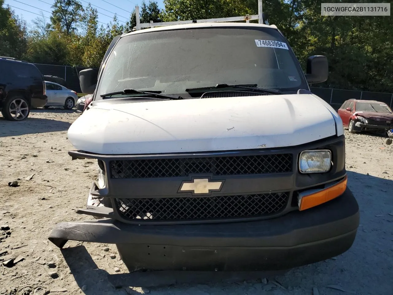 2011 Chevrolet Express G2500 VIN: 1GCWGFCA2B1131716 Lot: 74683994