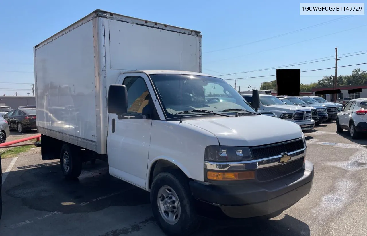 2011 Chevrolet Express G2500 VIN: 1GCWGFCG7B1149729 Lot: 76548074