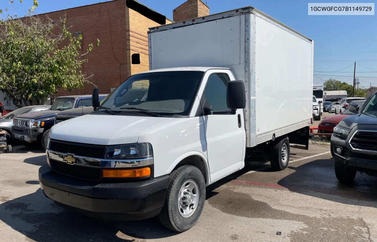 2011 Chevrolet Express G2500 VIN: 1GCWGFCG7B1149729 Lot: 76548074