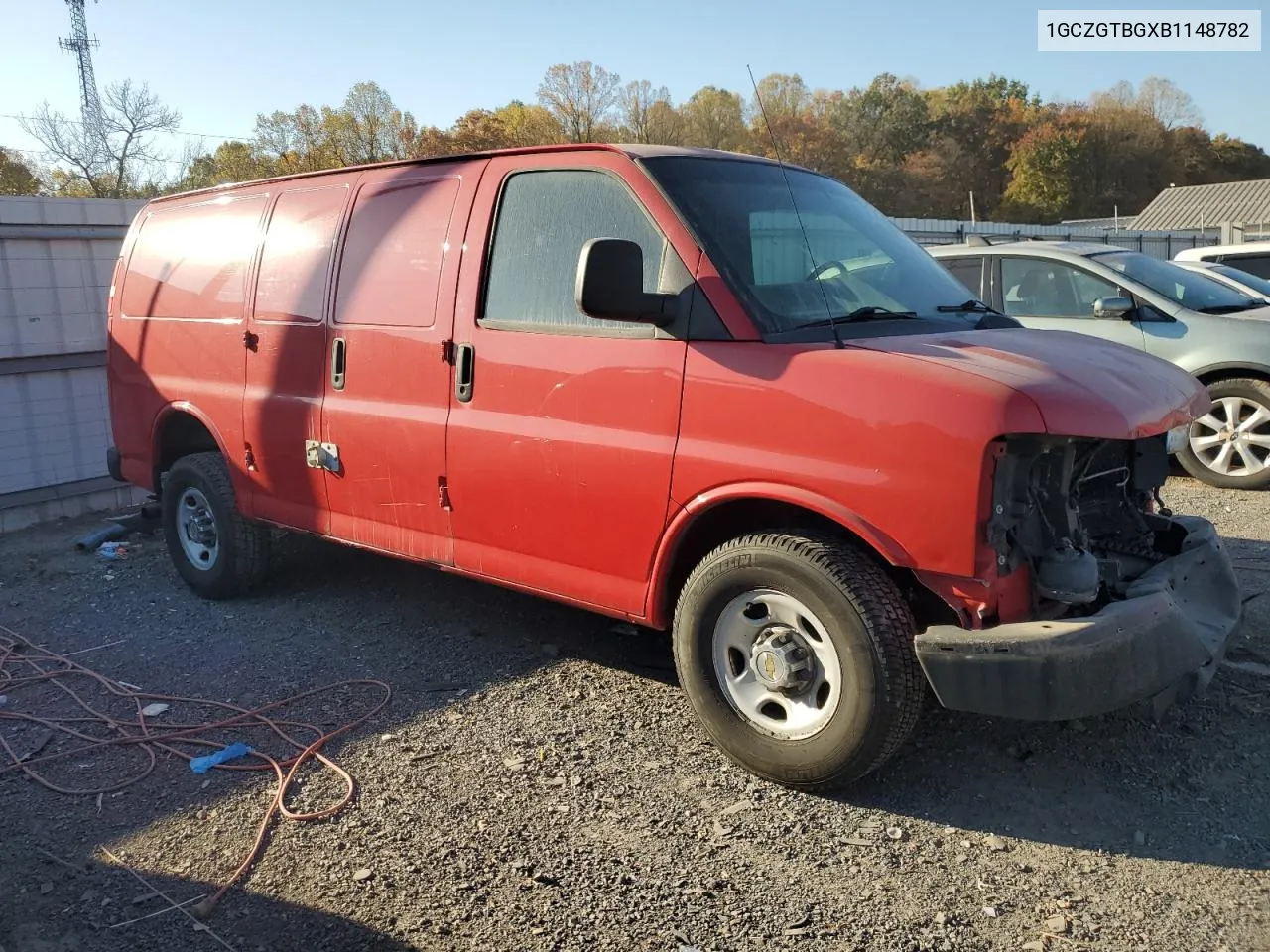 2011 Chevrolet Express G3500 VIN: 1GCZGTBGXB1148782 Lot: 77072494