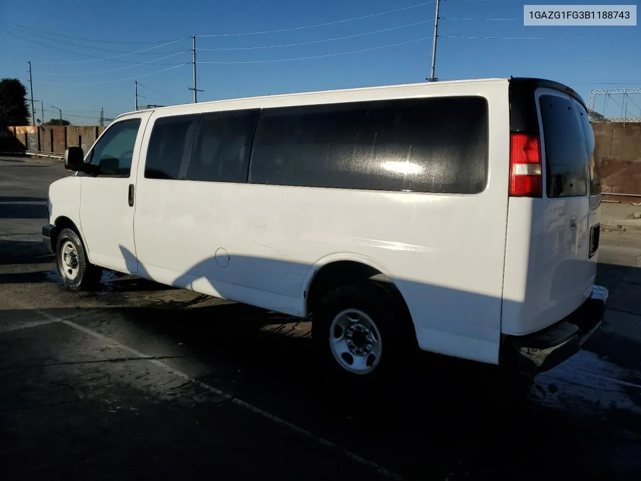 2011 Chevrolet Express G3500 Lt VIN: 1GAZG1FG3B1188743 Lot: 77656404