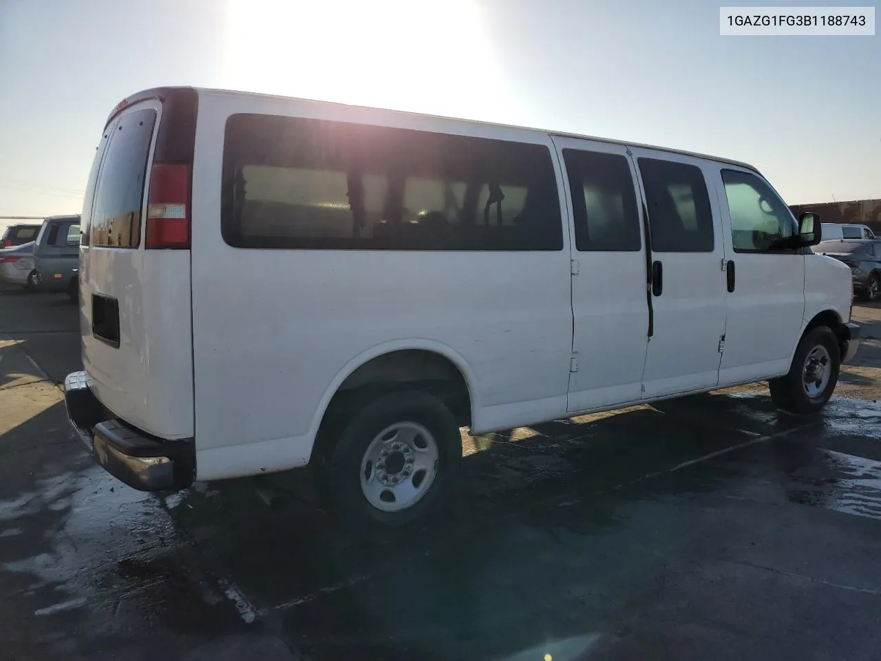 2011 Chevrolet Express G3500 Lt VIN: 1GAZG1FG3B1188743 Lot: 77656404