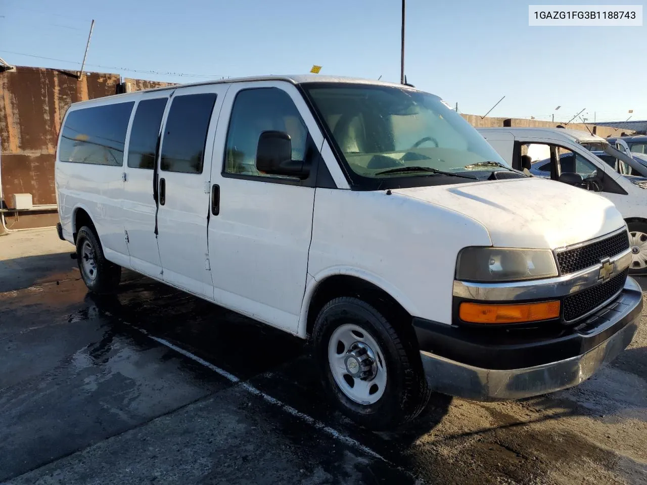 2011 Chevrolet Express G3500 Lt VIN: 1GAZG1FG3B1188743 Lot: 77656404