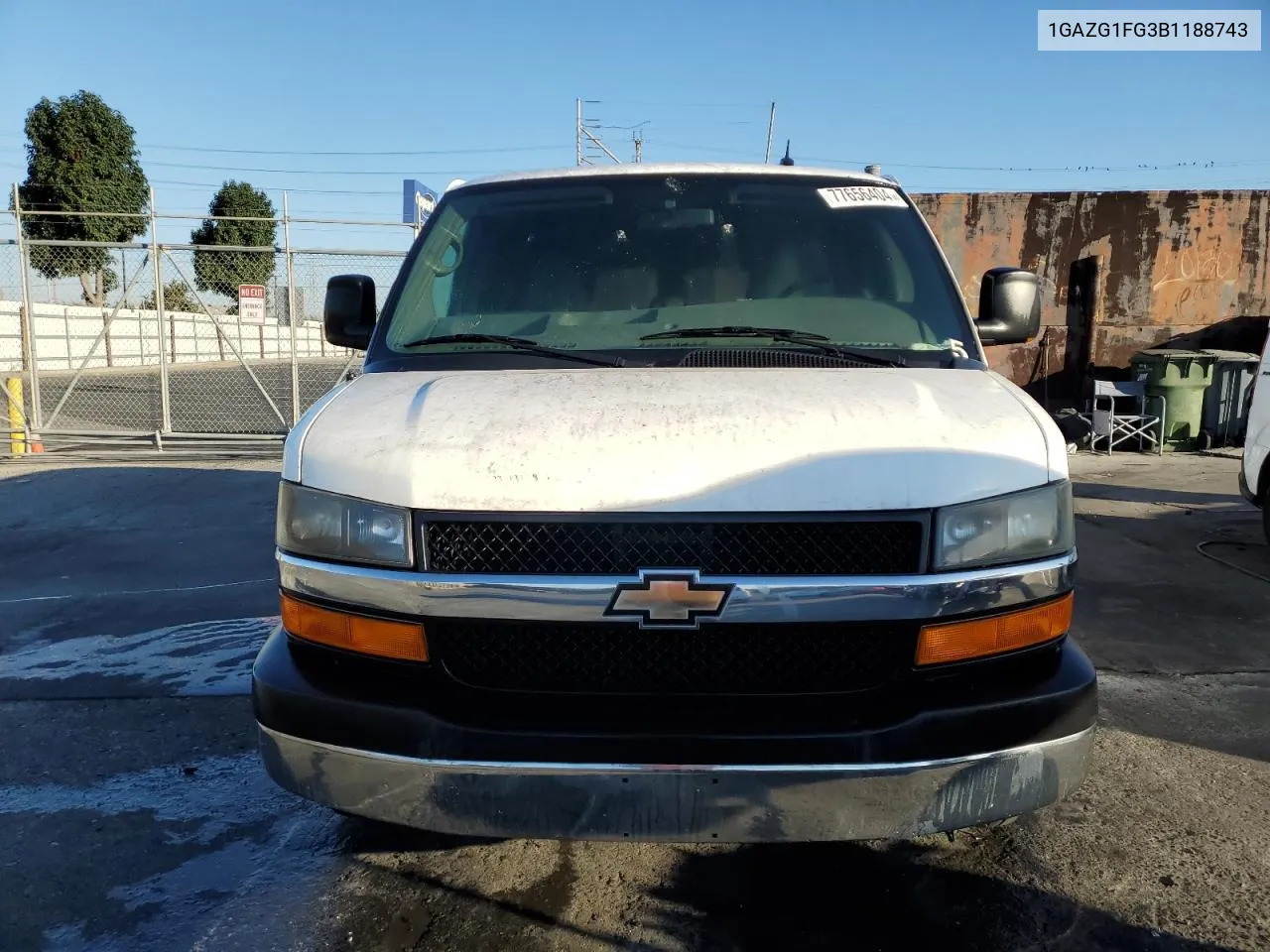 2011 Chevrolet Express G3500 Lt VIN: 1GAZG1FG3B1188743 Lot: 77656404