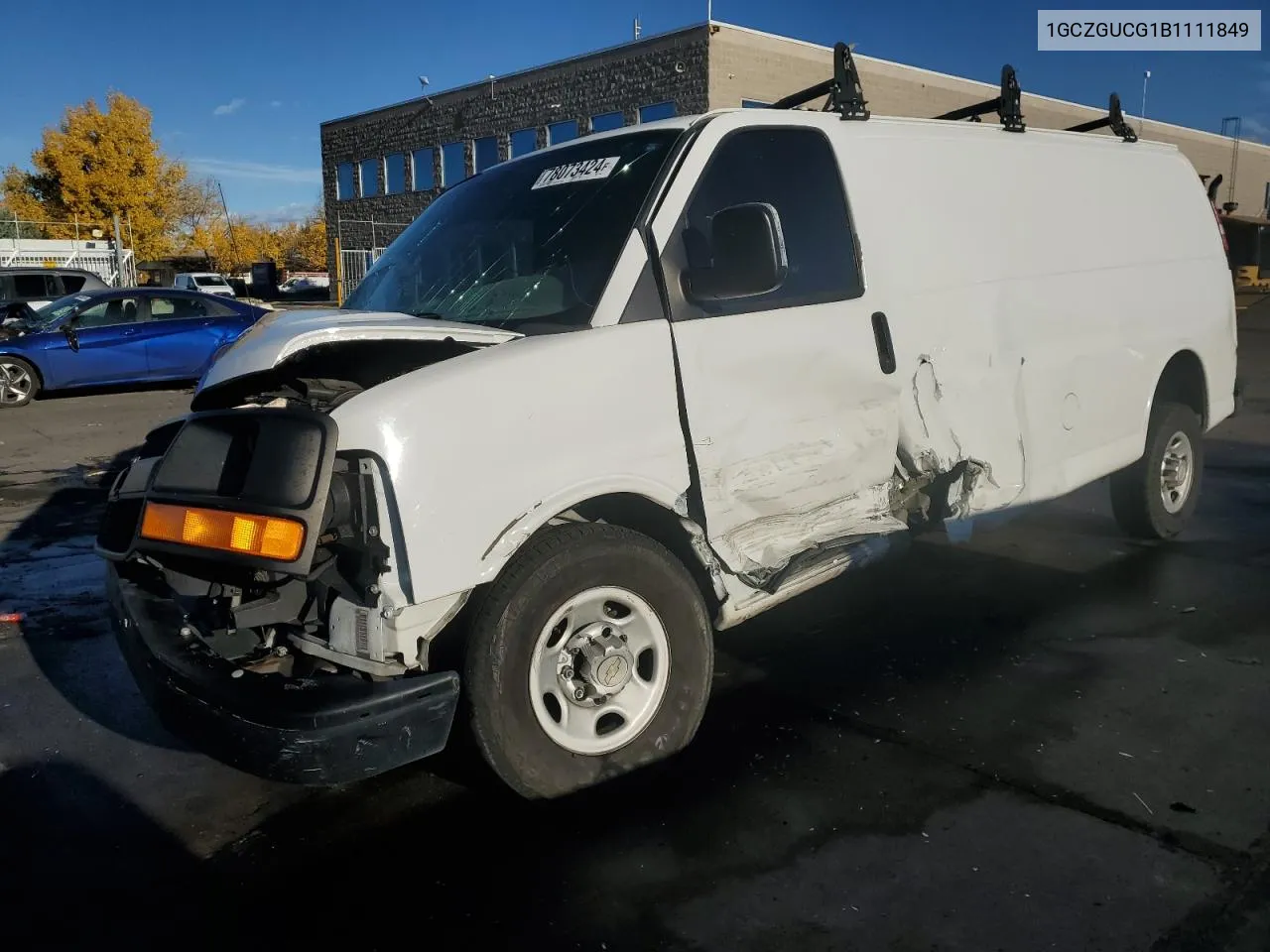 2011 Chevrolet Express G3500 VIN: 1GCZGUCG1B1111849 Lot: 78073424