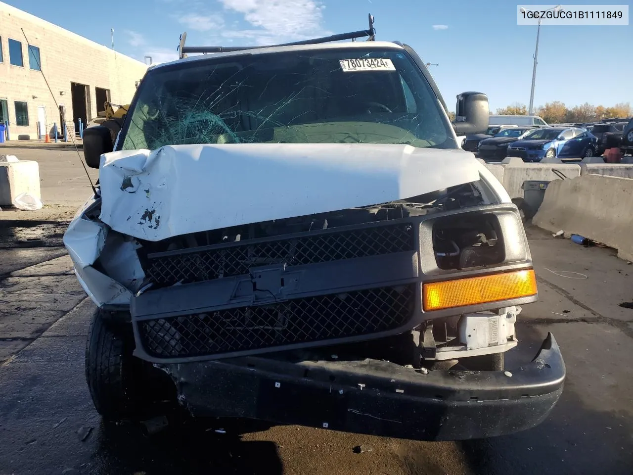 2011 Chevrolet Express G3500 VIN: 1GCZGUCG1B1111849 Lot: 78073424