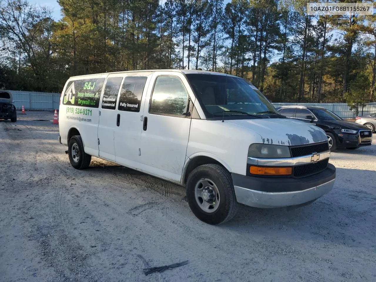 2011 Chevrolet Express G3500 Lt VIN: 1GAZG1FG8B1155267 Lot: 78694354