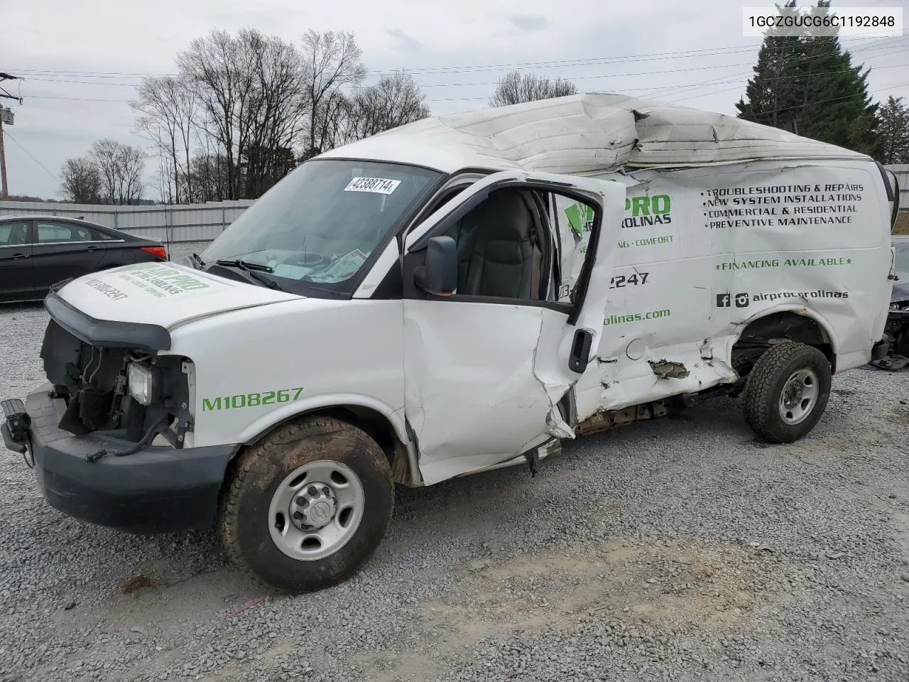 2012 Chevrolet Express G3500 VIN: 1GCZGUCG6C1192848 Lot: 42388714