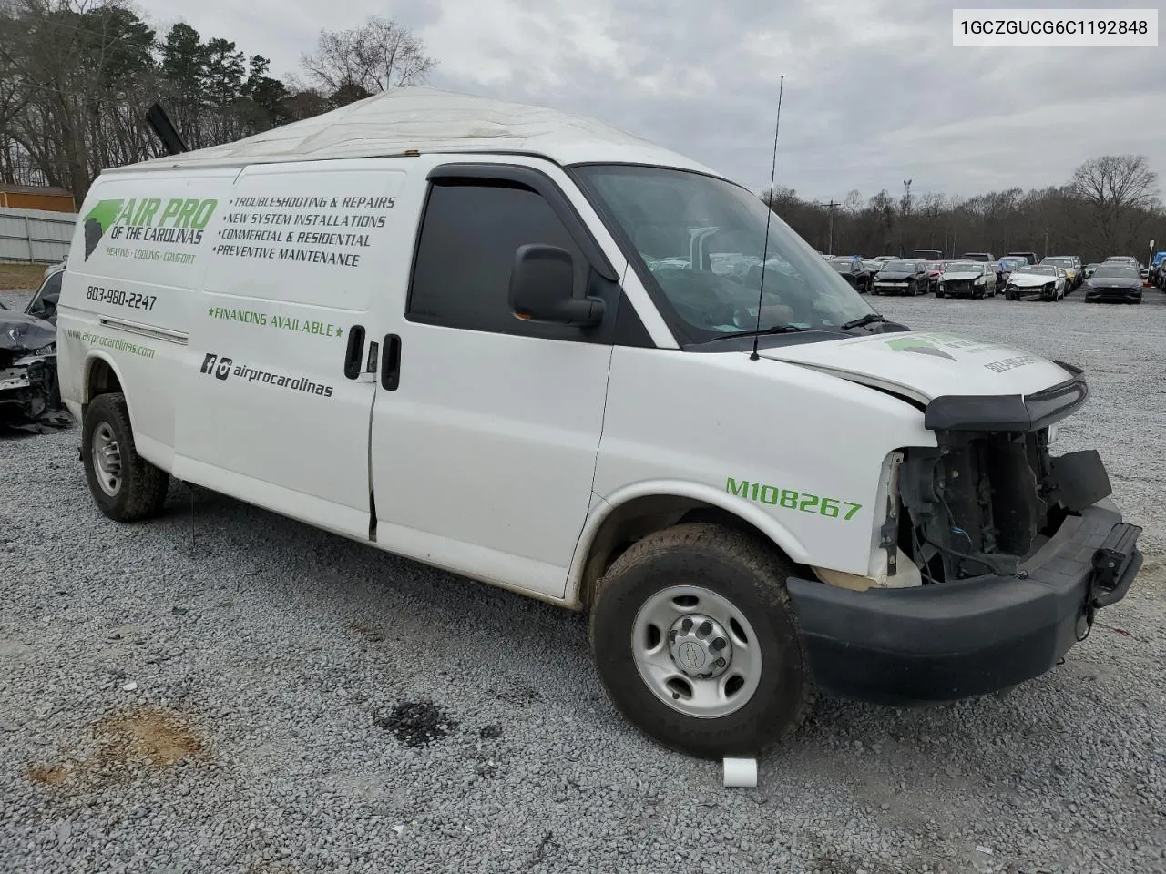 2012 Chevrolet Express G3500 VIN: 1GCZGUCG6C1192848 Lot: 42388714