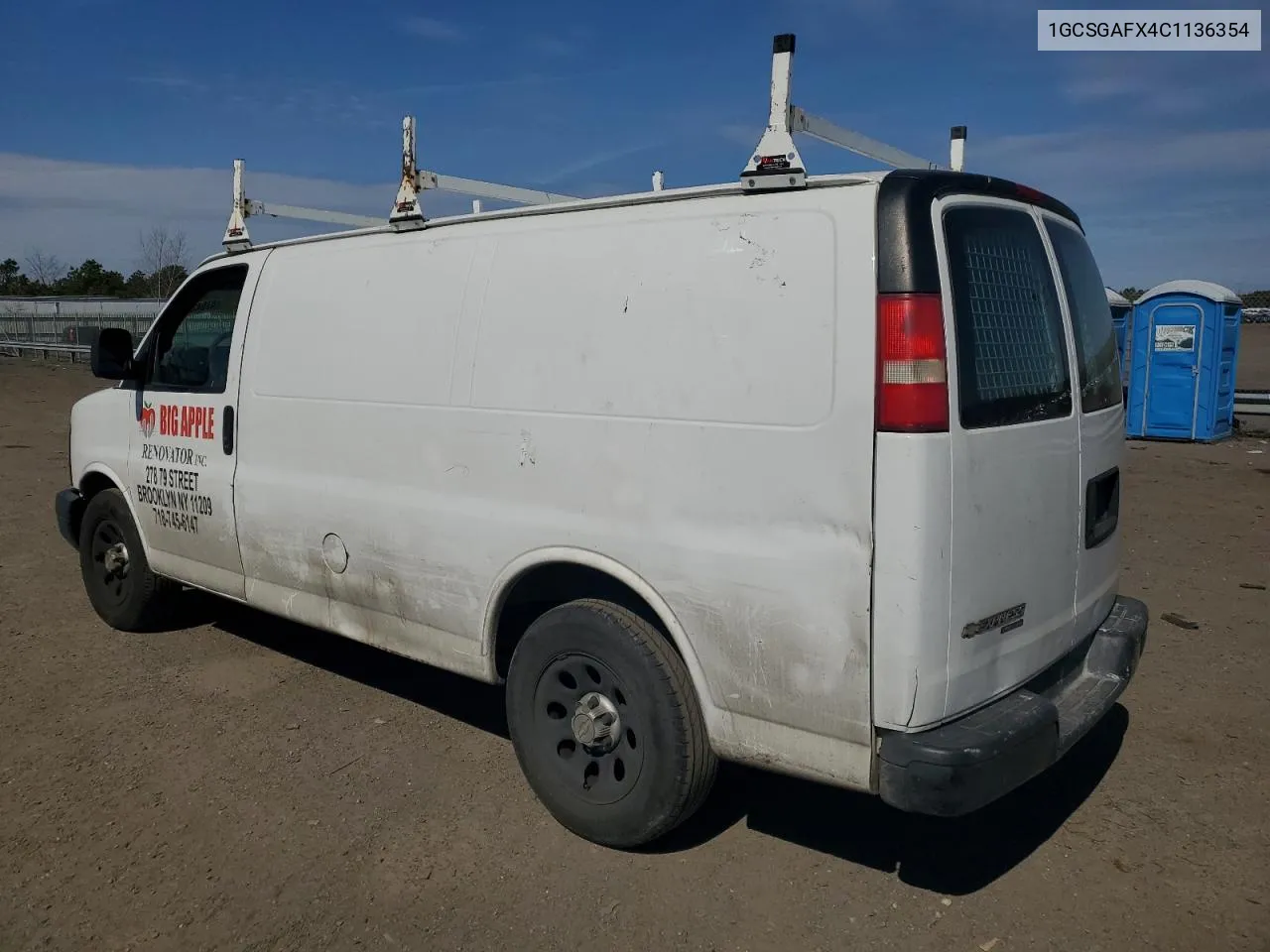 1GCSGAFX4C1136354 2012 Chevrolet Express G1500