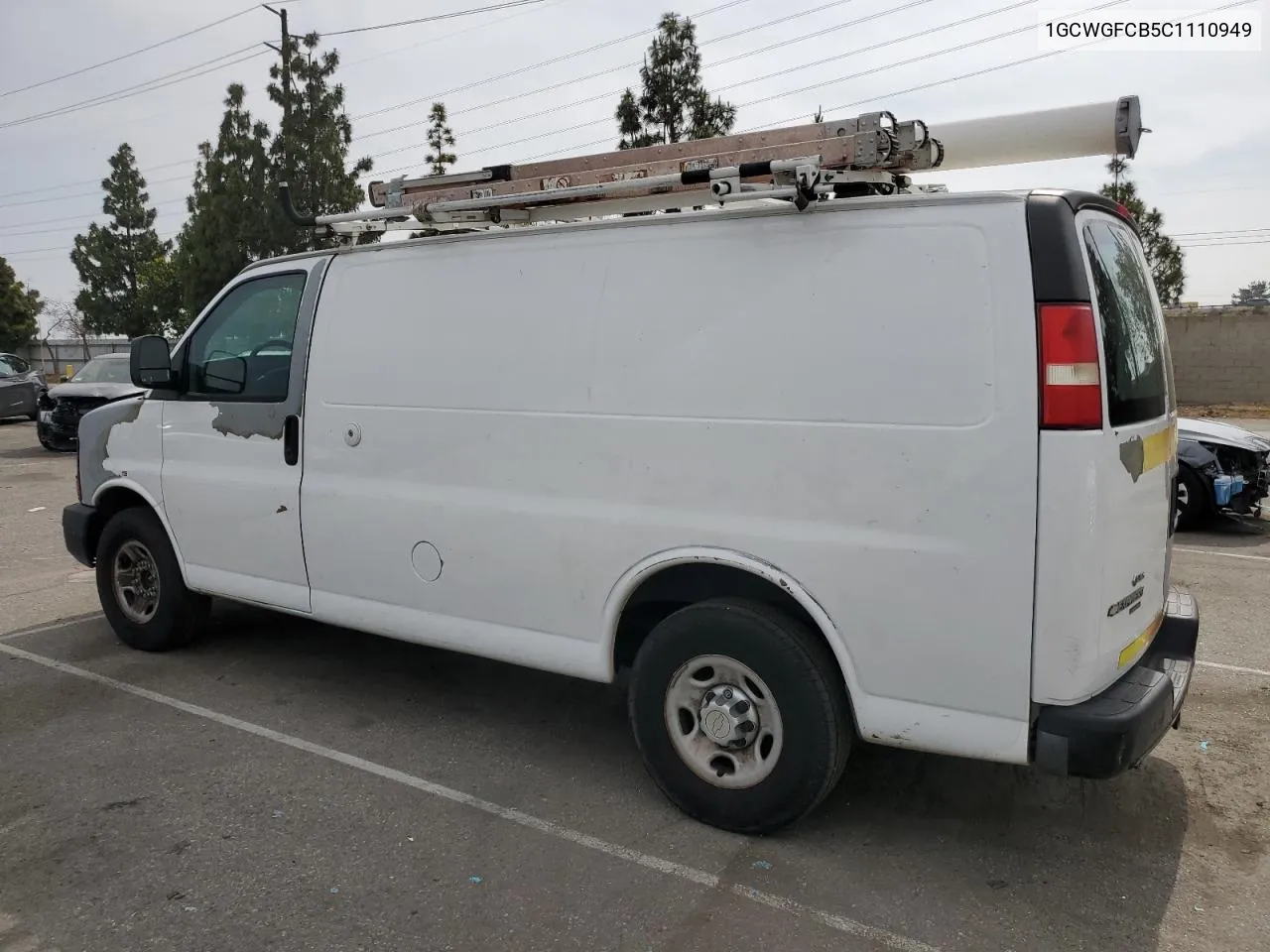 2012 Chevrolet Express G2500 VIN: 1GCWGFCB5C1110949 Lot: 57389874