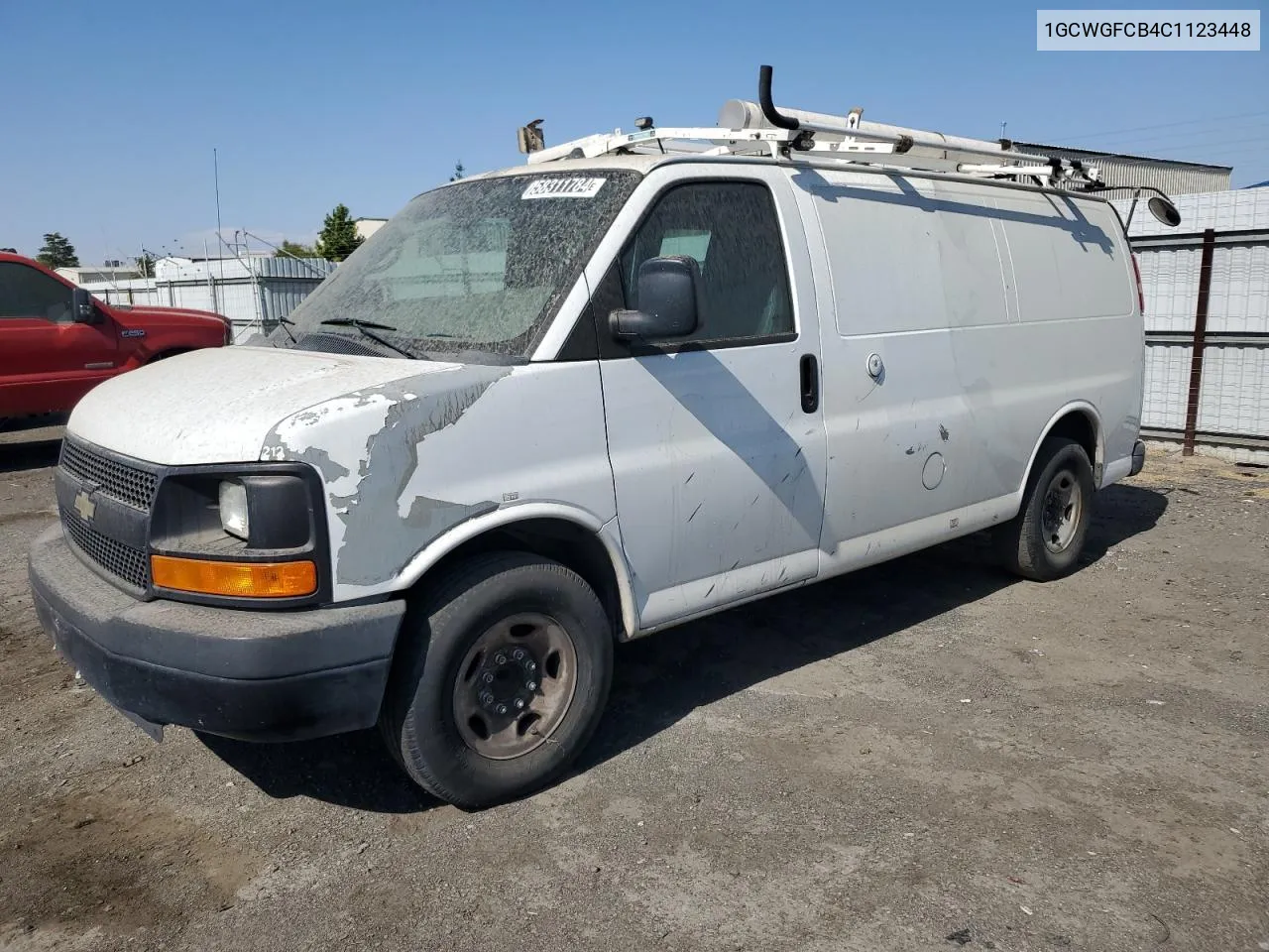 2012 Chevrolet Express G2500 VIN: 1GCWGFCB4C1123448 Lot: 58311784