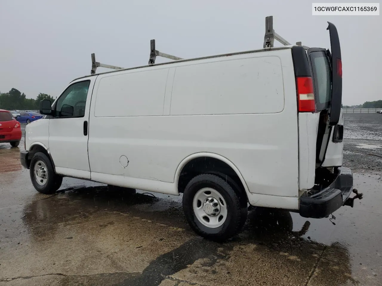 2012 Chevrolet Express G2500 VIN: 1GCWGFCAXC1165369 Lot: 60208784