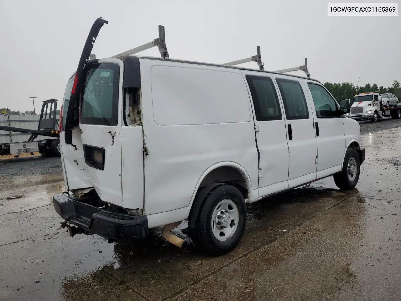 2012 Chevrolet Express G2500 VIN: 1GCWGFCAXC1165369 Lot: 60208784