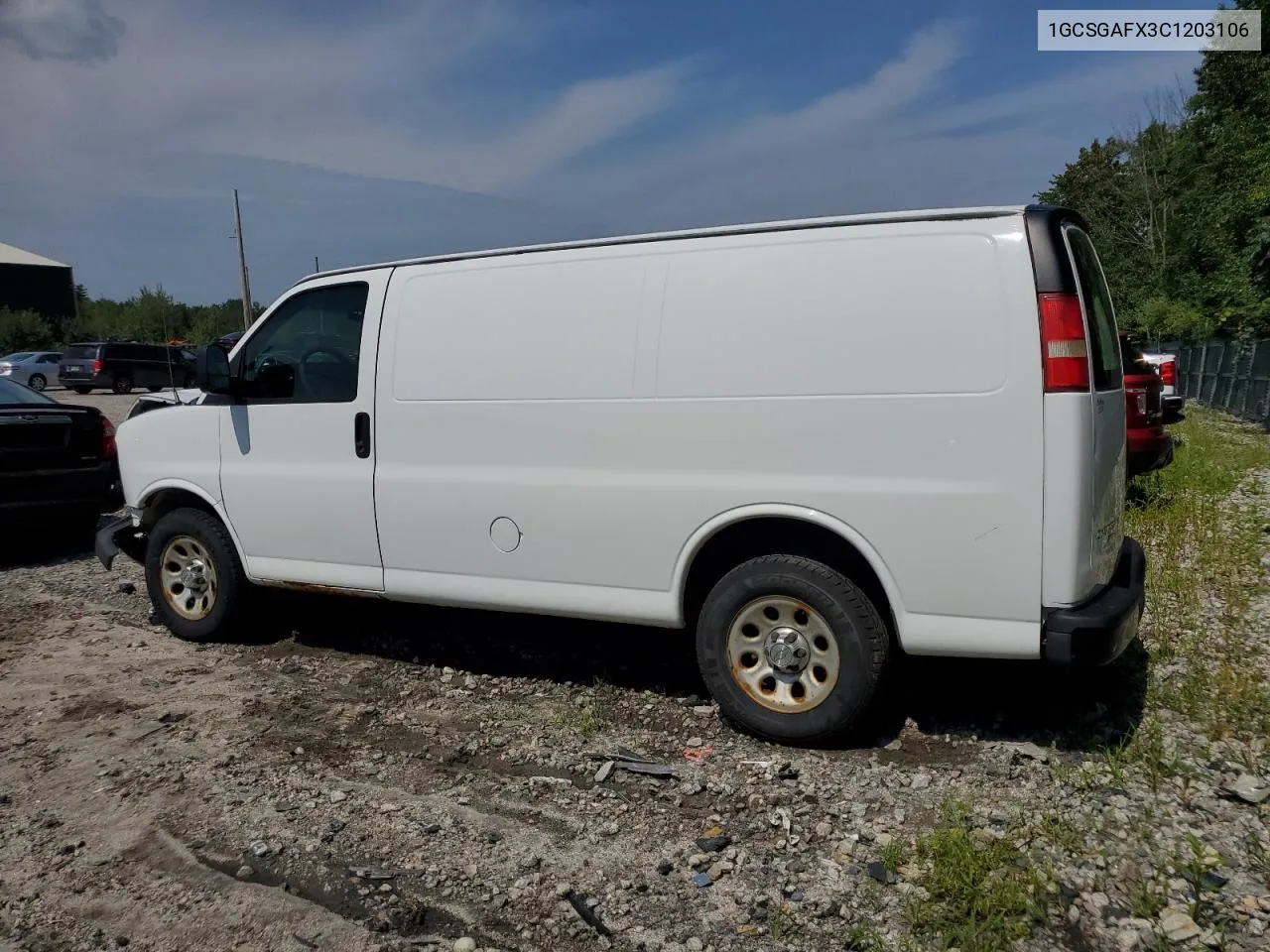 2012 Chevrolet Express G1500 VIN: 1GCSGAFX3C1203106 Lot: 65555174